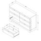 South Shore 6 Drawer Double Dresser-Black Onyx - image 5