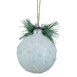 Northlight 5in. White Frosted NOEL Christmas Ornament