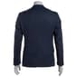Mens Paisley & Gray Solid Notch Jacket - Grey Blue - image 3