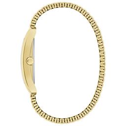 Mens Caravelle Classic Gold Tone Black Dial Watch - 44A122