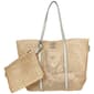 Sun ''N'' Sand Metallic Crochet Tote with Pouch - image 2