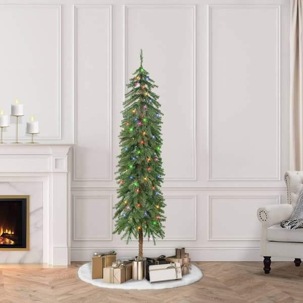 Puleo International 5ft. Pre-Lit Artificial Alpine Christmas Tree