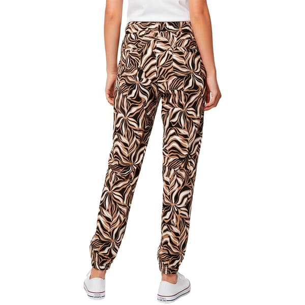 Petite Robert Louis Pull On Tie Waist Abstract Floral Joggers