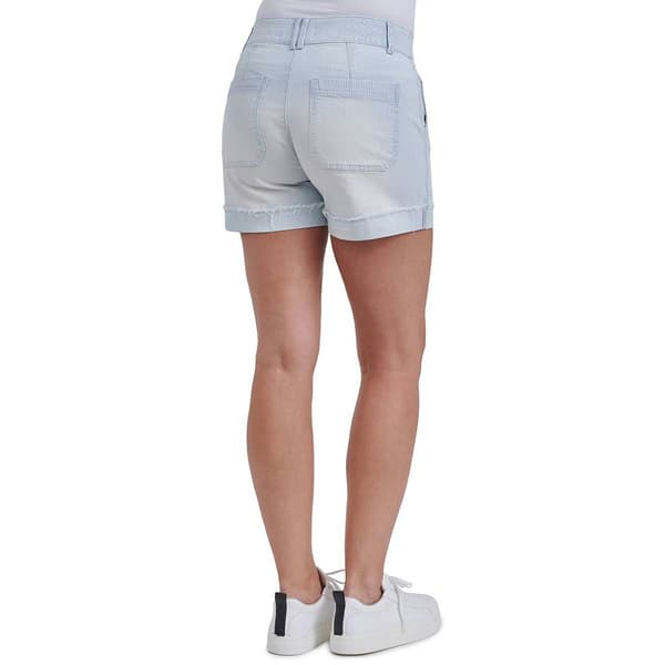 Womens Democracy "Ab"solution® High Rise Denim Stripe Shorts