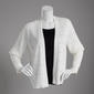 Womens 89th & Madison Long Sleeve Perforated Open Cardigan - image 1
