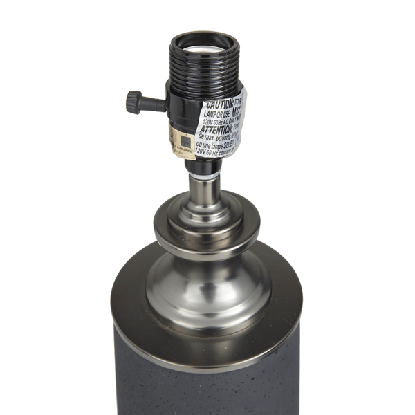 9th & Pike® Modern Black Cement Stone Table Lamp