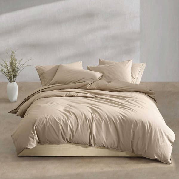 Calvin Klein Washed Percale Cotton 3pc. Duvet Cover Set