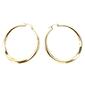 Adrienne Vittadini Rose Gold Sculpted Hoop Earrings - image 1