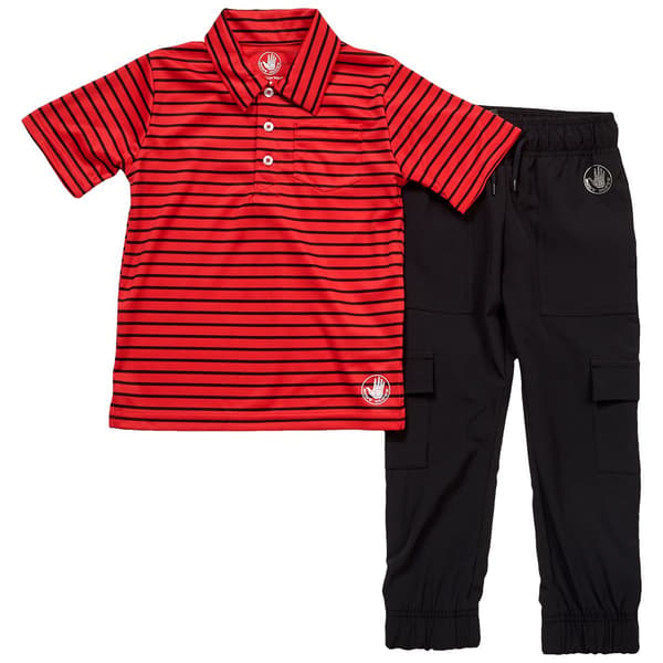 Toddler Boy Body Glove Striped Polo & Jogger Pants - image 