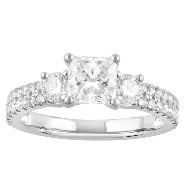 Nova Star(R) White Gold 1 1/4ctw. Lab Grown Diamond Engagement Ring