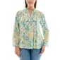 Womens Zac & Rachel Roll Sleeve Watercolor Floral Plt Front - image 1