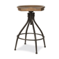 HH2 Home Worland Backless Adjustable Height Stool w/ Saddle Seat - image 3