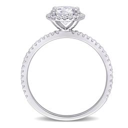 Gemstone Classics™ 1 1/4kt. Dew Moissanite Halo Ring