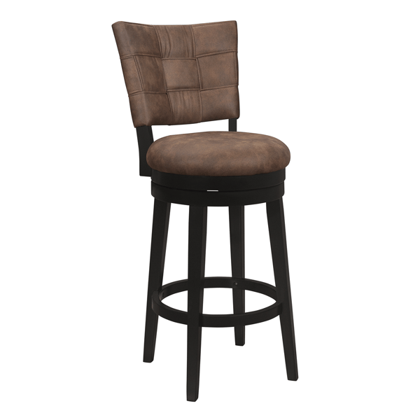HH2 Home Kaede Wood Bar Height Swivel Stool