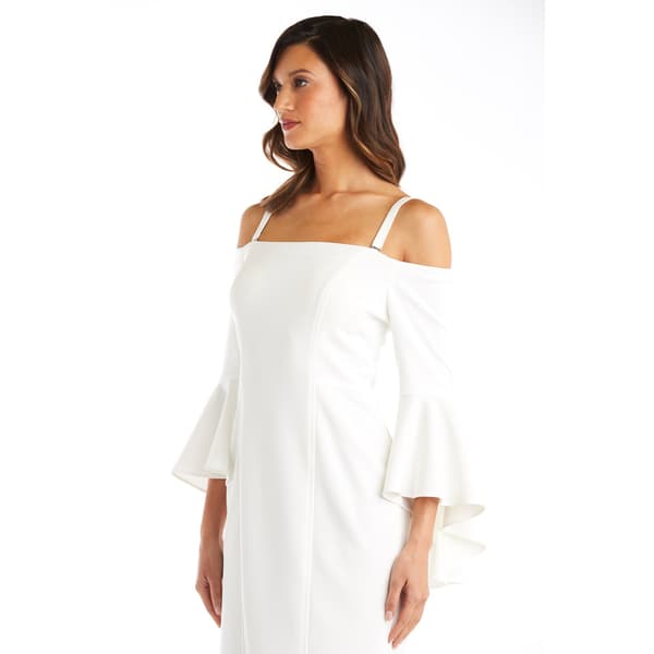 Womens R&M Richards Off the Shoulder Bell Sleeve Cocktail Dress