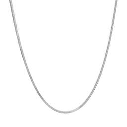 18in. Sterling Silver Square Snake Chain Necklace
