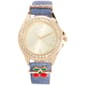 Womens Cherry Charm Watch w/Denim Inspired Strap - ALB204A - image 2