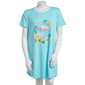 Plus Size Jaclyn Short Sleeve Flamingo Hibiscus Nightshirt - image 1