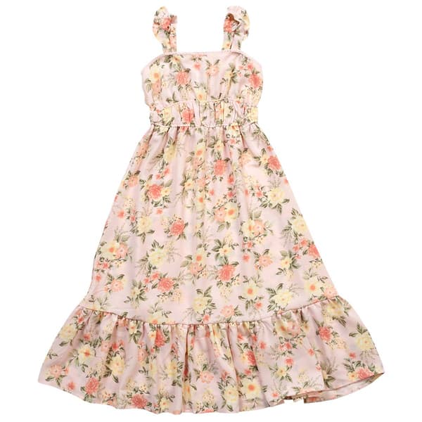 Girls (7-16) No Comment Ruffle Strap Midi Flounce Dress