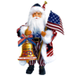 Santa''s Workshop 9in. 250th Celebration Santa - image 1