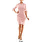 Womens Nina Leonard Elbow Sleeve Mixed Media Sweater Dress - image 2