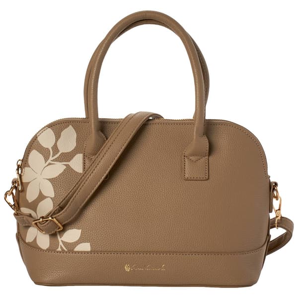 Gloria Vanderbilt Floral Dome Satchel - image 