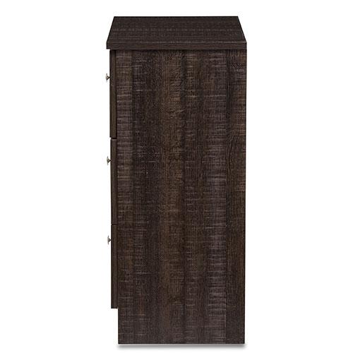 Baxton Studio Decon 3 Drawer Storage Chest