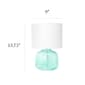 Simple Designs Glass Jar-Shaped Table Lamp w/Fabric Shade - image 8