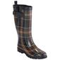 Womens Capelli New York Plaid Tall Sporty Rain Boots with Buckle - image 1