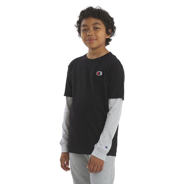 Boys (8-20) Champion® Hangdown C Patch W/ Thermal Sleeves