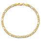 Gold Classics&#8482; 10kt. Yellow Gold Figaro Chain Bracelet - image 3