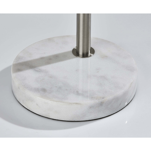 Simplee Adesso Rigley Arc Lamp with White Shade