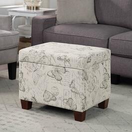 Convenience Concepts Madison Butterfly Storage Ottoman