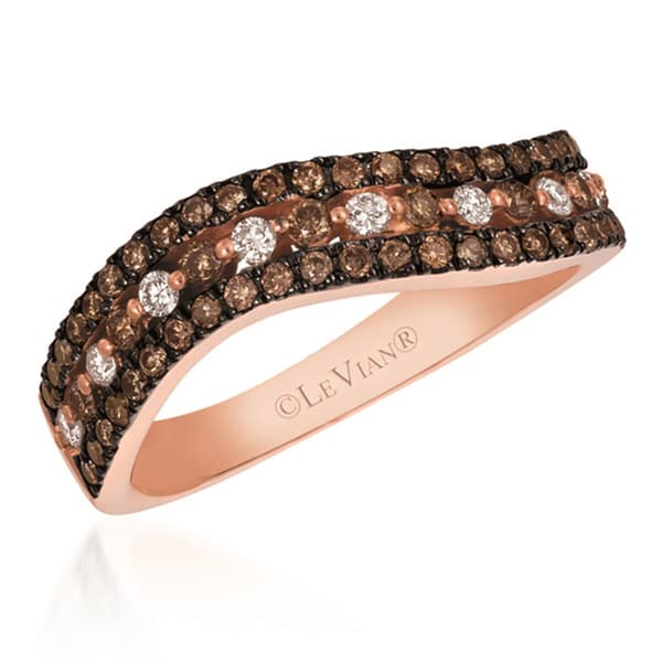 Le Vian(R) 14kt. Strawberry Gold(R) 1/2ctw. Chocolate Diamonds(R) Ring - image 