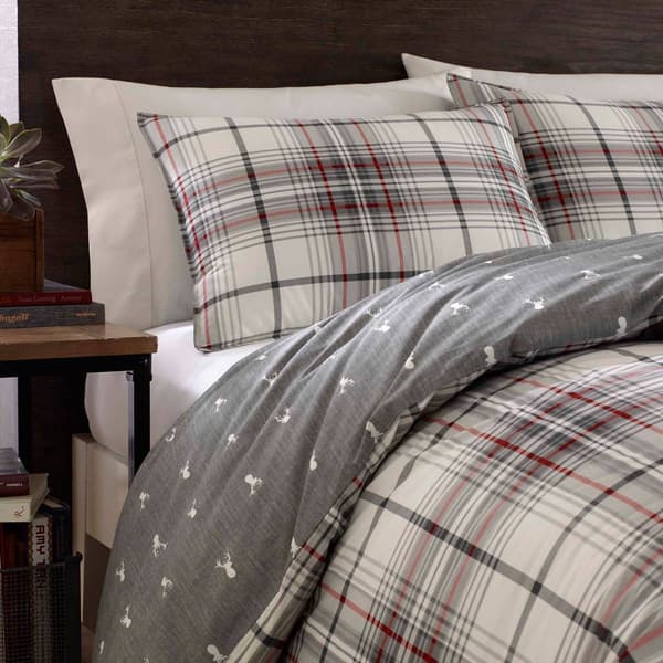 Eddie Bauer Alder Plaid 180 Thread Count Duvet Cover Set