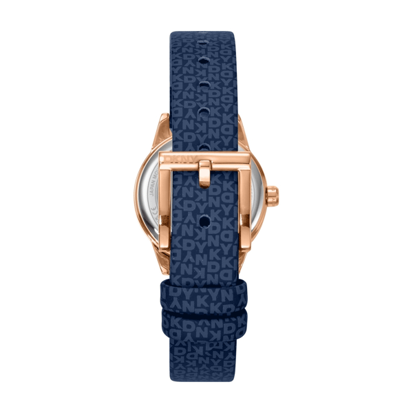 Womens DKNY Milanese Blue Strap Rose Gold-Tone Watch DK1L113P0035