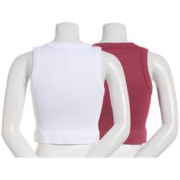 Juniors One Step Up 2pk. Ribbed V-Neck Tank Tops