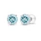 Gemstone Classics&#40;tm&#41; White Gold Aquamarine Stud Earrings - image 1