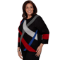 Plus Size Alfred Dunner Dinner Theater Color Block Sweater - image 3