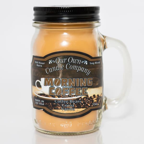 Our Own Candle Company 13oz. Morning Coffee Mason Jar Candle - image 