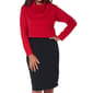 Womens Nina Leonard Solid Cowl Neck Popover Sweater Dress - image 3