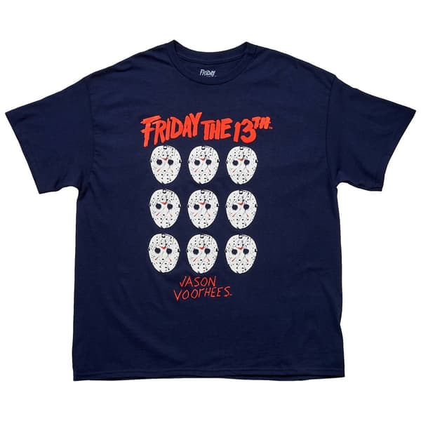 Young Mens Short Sleeve Friday the 13th Graphic Tee - image 