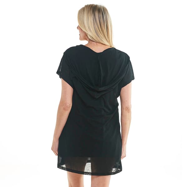 Womens Cover Me Hooded Tunic Onion Skin Swim Cover Ups