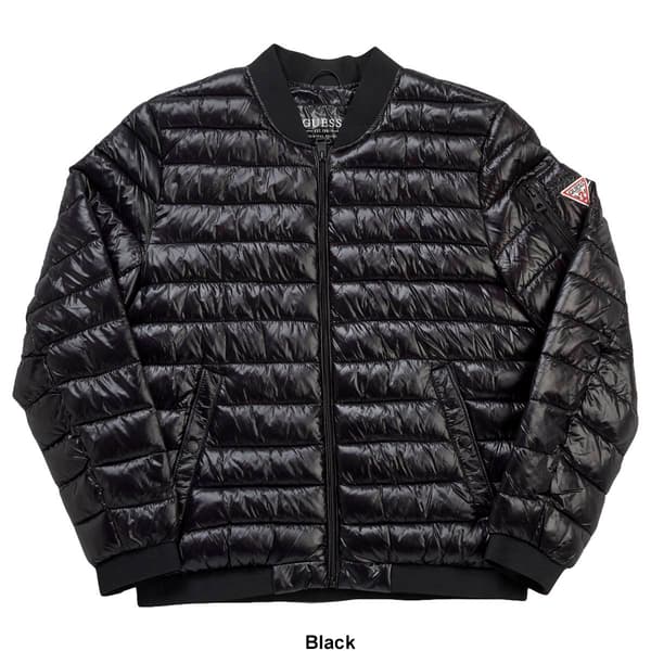Mens GUESS Solid Nylon Jacket