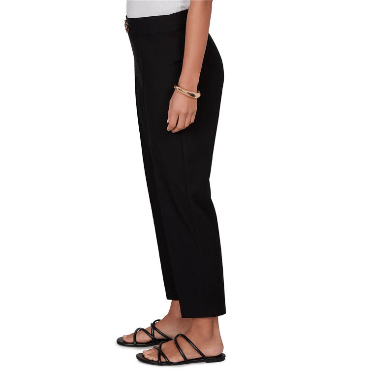 Womens Emaline La Vita Costiera Solid Pull On Straight Leg Pants