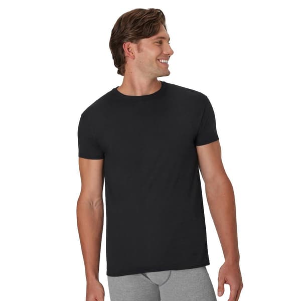 Mens Hanes Ultimate(R) Core 5pk. Tee - Black/Grey