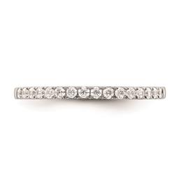 Pure Fire 14kt. White Gold Lab Grown Diamond Polish Wedding Band