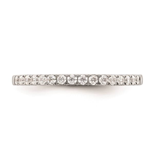 Pure Fire 14kt. White Gold Lab Grown Diamond Polish Wedding Band