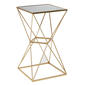 9th & Pike(R) Gold Glam Metal Accent Table - image 1