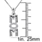 Sophia B Sterling Silver 0.06ct. Diamond Mom Pendant - image 4